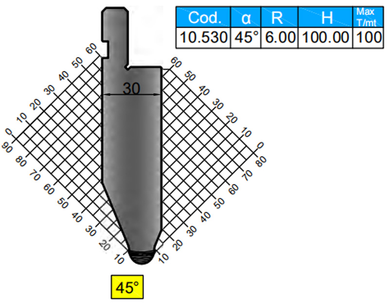Serise 1 Durama Gooseneck Punch for Hydraulic Press Brake 