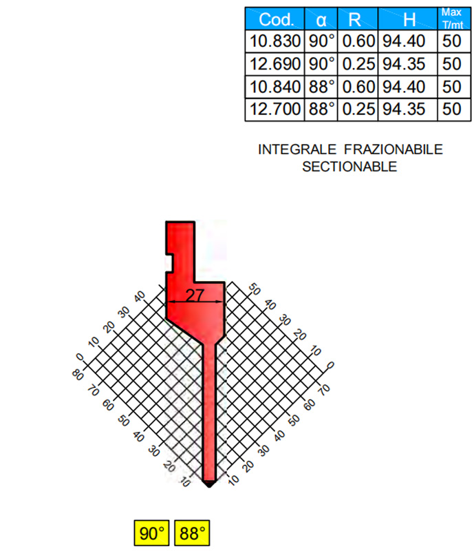 Serise 2 Durama Gooseneck Punch for Hydraulic Press Brake 