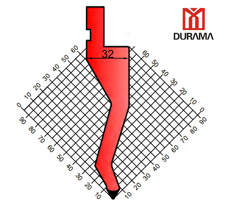 Serise 9 Durama Gooseneck Punch for Hydraulic Press Brake 