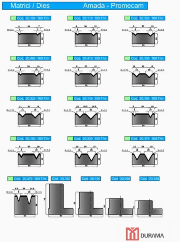 Serise 19 Durama Gooseneck Punch for Hydraulic Press Brake 