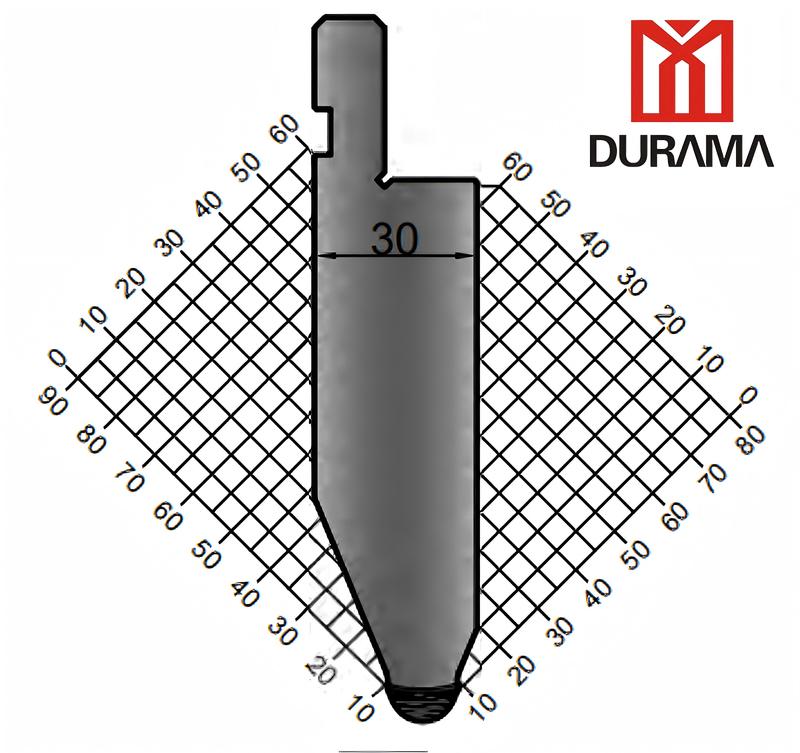 Serise 1 Durama Gooseneck Punch for Hydraulic Press Brake 