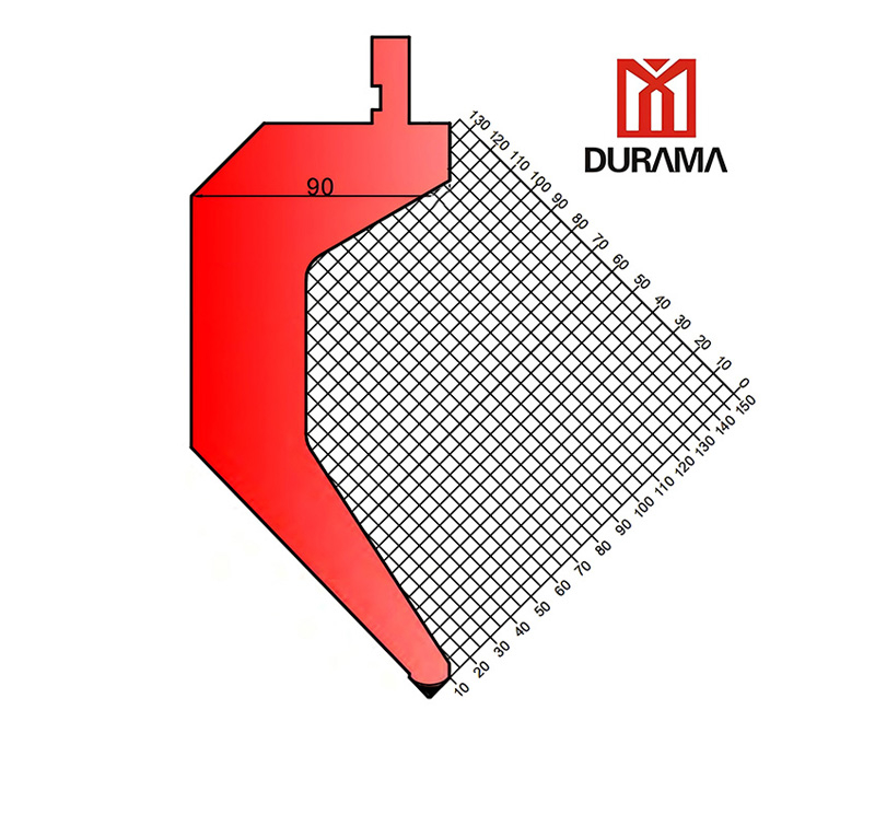 Durama Gooseneck Punch for Hydraulic Press Brake 